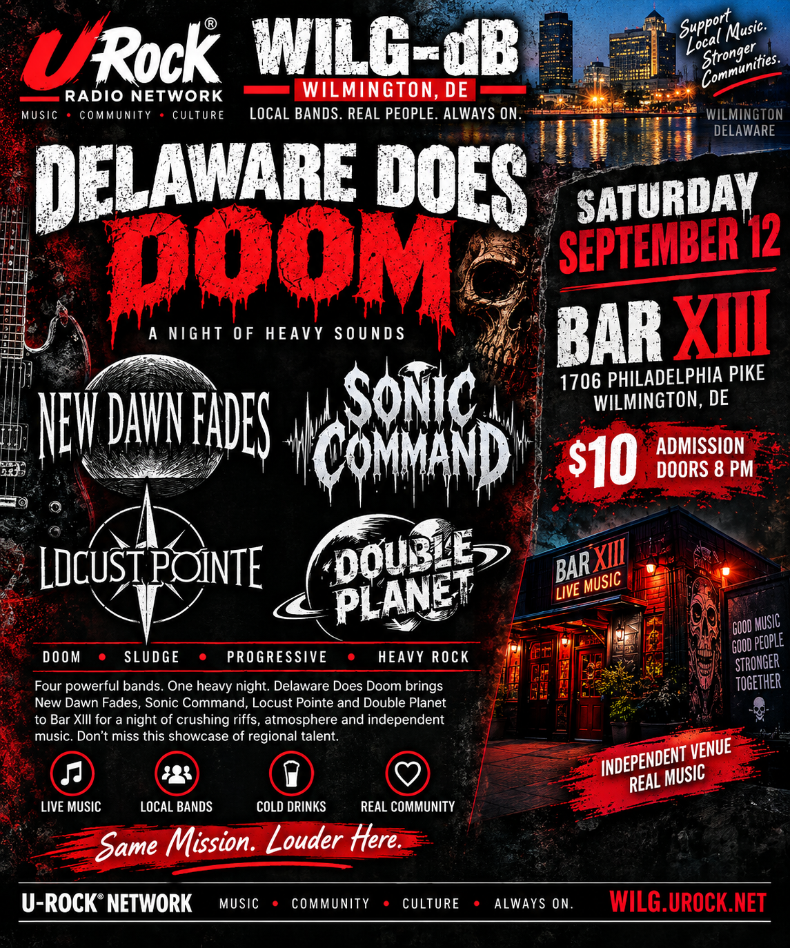 Delaware Does Doom brings four heavy bands to Bar XIII