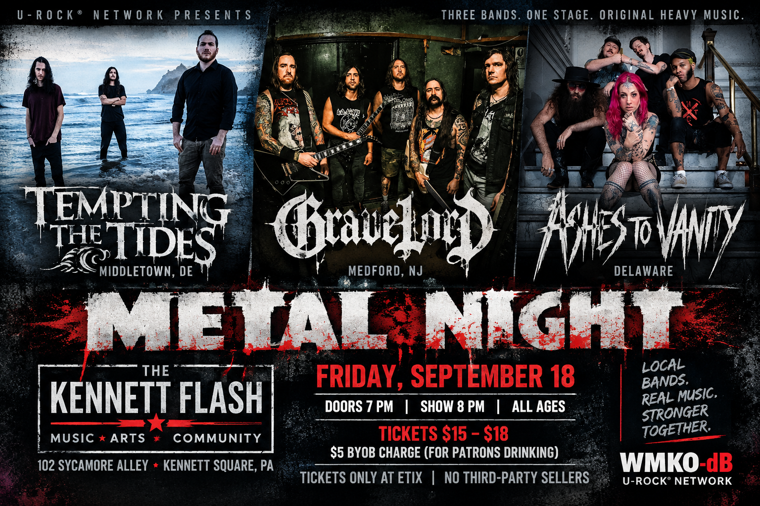 Metal Night Brings Three Regional Heavy Bands to the Kennett Flash