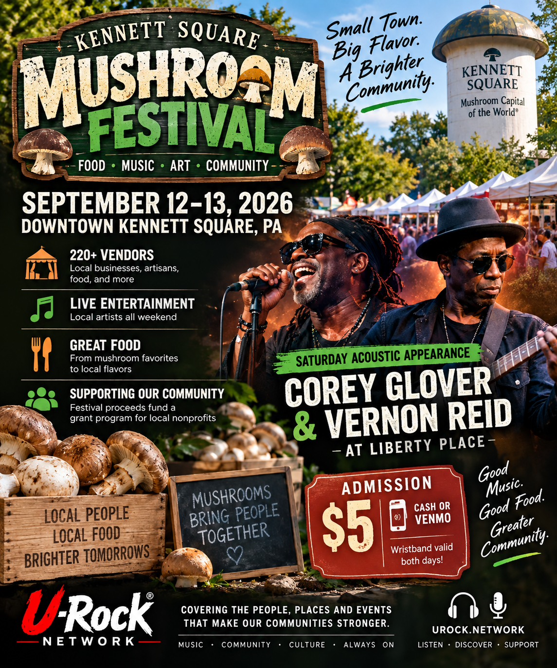 Kennett Square Mushroom Festival pairs 220-plus vendors with local stages