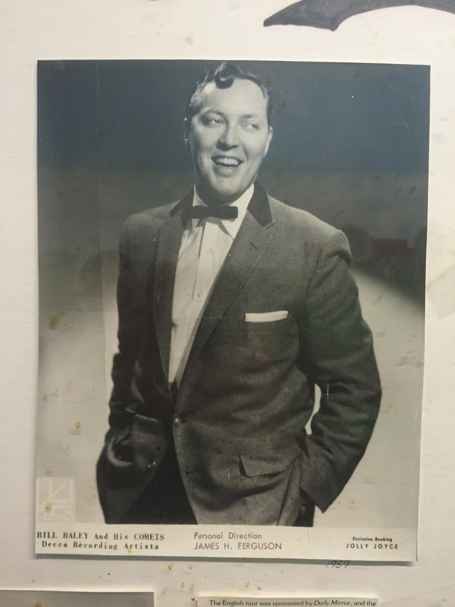Bill Haley, Decca publicity portrait, 1957